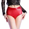 Bragas triangulares brillantes Lingwei para mujer, sexys, transparentes, ultradelgadas, seductoras, sedosas, de cintura alta, estilo corto, talla grande