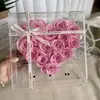 Regalo del Día de San Valentín, Producto Terminado de Flor Eterna de Rosa, Caja de Regalo con CD de Amor, Decoración Creativa de Lujo de Gama Alta para Cumpleaños