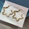Design Único Estilo Milenar Estrela de Cinco Pontas Prateada Quebrada Agulha de Prata 925 Brincos Populares Femininos Brincos de Temperamento de Alta Qualidade