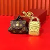 Llavero de Oro Puro 999 Shenzhen Shuibei, Accesorio para Bolso, Colgante de Oro, Regalo para Novia o Mejor Amiga