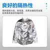 Vestuário de isolamento contra fogo, traje de combate a incêndio resistente a altas temperaturas de 500-1000 graus com mochila, vestuário anti-queimadura, vestuário para fundição de aço