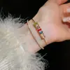 Pulsera con Hebilla de Letra de Circonita, Pulsera Personalizada y Exquisita, Lujo Accesible, Gama Alta, Sencilla, Moderna y Versátil Joyería de Mano para Mujer