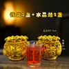 Vela de Cristal Aromaterapia Colorida Vela Sem Fumaça Copo de Gelatina Saco de Dinheiro Lâmpada de Manteiga Pavio de Reposição Queima por 15 Horas Fragrância