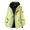 Chaqueta Softshell Camel Blue para Mujer Otoño Invierno Exterior Cortavientos Impermeable Tres en Uno Escalada Senderismo Abrigo Ropa Exterior Hombre