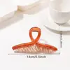 Acessórios Grace Presilha de Cabelo Grande Transparente com Laço Simples Presilha de Cabelo para a Parte de Trás da Cabeça Presilha Jacaré Acessório de Cabelo para Mulheres