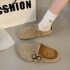 Zapatos Casuales Birkenstock Estilo Japonés Retro Versátiles Zuecos de Punta Abierta para Uso Exterior de Mujer Nuevo Estilo Primavera y Otoño 2025 Slip-Ons Perezosos