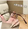 Nuevas Gafas Metálicas Poligonales Retro Anti-Luz Azul para Miopía para Hombres, Gafas con Montura de Moda, Gafas Lisas Versátiles