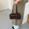 Bolso de mano único estilo vintage, bolso bowling, bolso baguette para el día a día, bolso Boston, bolso versátil de alta gama para hombro y axila