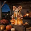 Enfeites de fantasma brilhantes com retalhos de laço retrô transfronteiriços, decorações de Halloween para casa, presentes criativos, atacado do fabricante