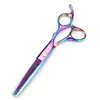 Tijeras Profesionales para Peluquería Color Oro Negro Flor de Cerezo, Tijeras para Cortar el Cabello, Tijeras Planas, Tijeras Entresacadoras, Tijeras para Flecos, Tijeras Entresacadoras, Disponibles en 7 Colores