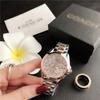 Reloj de Moda para Mujer reloj de cuarzo de moda moderno reloj de personalidad para pareja estilo manecilla de escala de letras femenino moderno