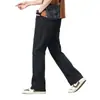 Jeans Duraderos de Alta Gama Estilo Americano para Hombre, Verano Finos de Moda High-Street Versátiles Casuales Sueltos Acampanados Largos