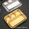 Ventas Directas de Fábrica Plato Integrado para Salsas para Barbacoa de Acero Inoxidable 304 Plato Dividido para Condimentos para Barbacoa Coreana Plato para Salsas