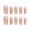 Manicura Francesa Ojo de Gato Degradado, Textura de Alta Calidad, Estilo Femenino, Estilo Hermana Mayor Real, Manicura Blanqueadora, Estilo Mediano 30-t Manicura Usable