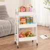 Estanterías de Almacenamiento con Carrito Pequeño Seleccionadas Cuidadosamente para Cocinas, Estantes de Almacenamiento Móviles para Salas de Estar, Estanterías de Almacenamiento de Múltiples Niveles para Baños
