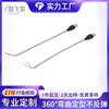 Tubo Curvo de Cuello de Cisne Universal USB Tubo Serpiente de Silicona Lámpara de Mesa Manguera Metálica LED Acero Inoxidable Manguera con Forma Metálica