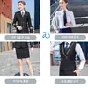 Uniforme de capitán chino para hombre, atuendo de clase para estudiante de asistente de vuelo de aviación, anfitrión, bar, seguridad, traje de guardia de propiedad