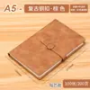 Cuaderno engrosado hebilla personalizada A5 tacto piel libreta de negocios cuaderno personalizado superficie suave LOGO