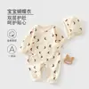 Ropa de bebé hecha de algodón puro, Clase A, mameluco de primavera para recién nacidos, conjunto de gateo para bebé estilo nórdico, Ropa para bebés y niños de Anyang