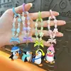 Cadena Creativa Lindo Pingüino con Cuentas para Teléfono Móvil Llavero Colgante Exquisito para Bolsa Llavero de Coche Pequeño Regalo Venta al por Mayor
