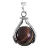 Colgante de Piedra Ojo de Tigre Amatista con Cuentas a Dos Manos Joyería Personalizada Europea y Americana Accesorios de Exportación Transfronteriza Amazon Ebay