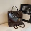 Mochila Retro Estilo Americano para Mujer Bolso de Mano/Hombro de Moda para Viajes Diarios Estilo Universitario Sencillo con Texto Mochila para Estudiante Universitario