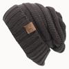 2016 Aliexpress Ebay Sombrero de Punto con Etiqueta Otoño e Invierno Europeo y Americano Gorro Pulóver Sombrero Cálido para Exteriores
