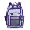 Mochila Transparente de PVC de Venta Caliente Transfronteriza, Mochila Escolar Impermeable de Gran Capacidad para Estudiantes, Mochila Ligera para Deportes al Aire Libre