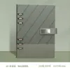 A5 sarga brillante botón cuaderno de hojas sueltas caja de regalo traje logotipo personalizable imprimible caja de regalo corporativa compañero de regalo regalo