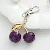 Chaveiro de Cereja Pingente de Bolsa Decoração de Mochila Estilo Tendência da Internet Japonesa e Coreana Pingente de Fruta Cereja da Moda