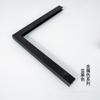 Liga de alumínio metálico 2,5 cm de largura lateral processo completo de trefilação foto quadro moldura de pôster grande tira de borda linha de perfil da moldura externa