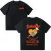 Camiseta Katseye Gabriela Camiseta de Calidad Verano Katseye Moda Y2K Manga Corta Cuello Redondo para Mujer