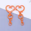 Llavero de Corazón Pintado Colorido Llavero Creativo Lindo Lanyard Cadena para Teléfono Colgante Accesorios Venta al por Mayor