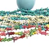 Venda direta da fábrica turquesa sintética 14mm contas soltas de estrela do mar furo reto contas espaçadoras atacado acessórios para joias diy produtos semi-acabados