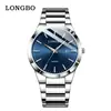 Reloj de cuarzo para hombre marca Longbo, reloj casual simple para pareja, reloj impermeable 83712
