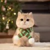Novo Cruzamento Animal de Estimação Natal Gato Cachorro Sino Cachecol de Tricô Fofo Aquecedor de Pescoço Decorações para Animais de Estimação