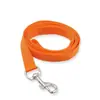 Venta Directa de Fábrica correa para mascotas lisa imitación Nylon poliéster correa para perro color sólido color caramelo correa para perro correa para perro