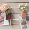 Madera Maciza Creativo Arreglo Floral Magnético Tubo de Ensayo Imán para Refrigerador Simple Adorno de Decoración para el Hogar Imán Magnético para Refrigerador de Madera Maciza