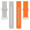 Adequado para relógio Samsung watch5/Huawei gt fivela dupla padrão onda do oceano pulseira de silicone 20 22mm pulseira de silicone