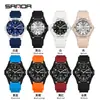 Reloj de Cuarzo Sanda Calendario Dual Chino-Inglés, Reloj Silencioso para Estudiantes de Secundaria y Preparatoria, Adecuado para Exámenes, Luminoso, Resistente al Agua, Reloj Casual Versátil