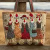 2026 Nueva Serie Transfronteriza de Pollo Estampado Digital Bolso Tote Acolchado de Hombro de Moda