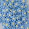 Flor de pompom de crochê produto acabado acessórios DIY acessórios para cabelo acessórios de broche acessórios para roupa florzinha de crochê flor de pompom 4cm