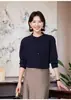 Camisas para Mujer 2026 Primavera y Otoño Estilo Nuevo Guangdong Puning Camisas de Algodón y Lino para Mujer, Tops Elegantes de Alta Gama para Mujeres Petite que Reducen la Edad