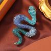 Broche Creativo Diamante Zodiaco Serpiente para Mujer Verano Anti-caminar Animal Pin Accesorios Agresivo Chaqueta de Traje Ramillete Accesorios