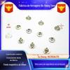 Estojo para óculos 10mm pino de batida simples e duplo pino de batida fecho magnético metal fino espessado bolsa de chapéu duplo fecho de ferro magnético atacado