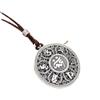 Colgante de Buda de doble cara con seis palabras de plata esterlina 999, estilo vintage, hueco, para hombres y mujeres, collar de plata pura, joyería al por mayor