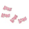 Inglês Letra Amor Charme Módulo Pulseira Acessórios DIY Patch Flutuante encantos medalhão