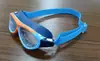 Gafas de Natación para Niños, Impermeables y Antivaho con Marco Dividido, Diadema de Tela Elástica, Cruz de Silicona, Gafas de Natación Unisex