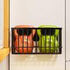 Estante de Almacenamiento para Refrigerador Absorción Magnética Lateral Almacenamiento y Colocación de Film Plástico Pared sin Perforaciones Trasera de Puerta Pegatina Magnética Lateral Montaje en Pared Estante Ajustable