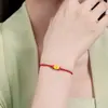 Pulseira de Contas Olho de Gato em Ouro Puro para Mulheres Novo Modelo 2026 Pulseira de Contas da Sorte em Ouro Puro Presente de Aniversário Presente Promocional